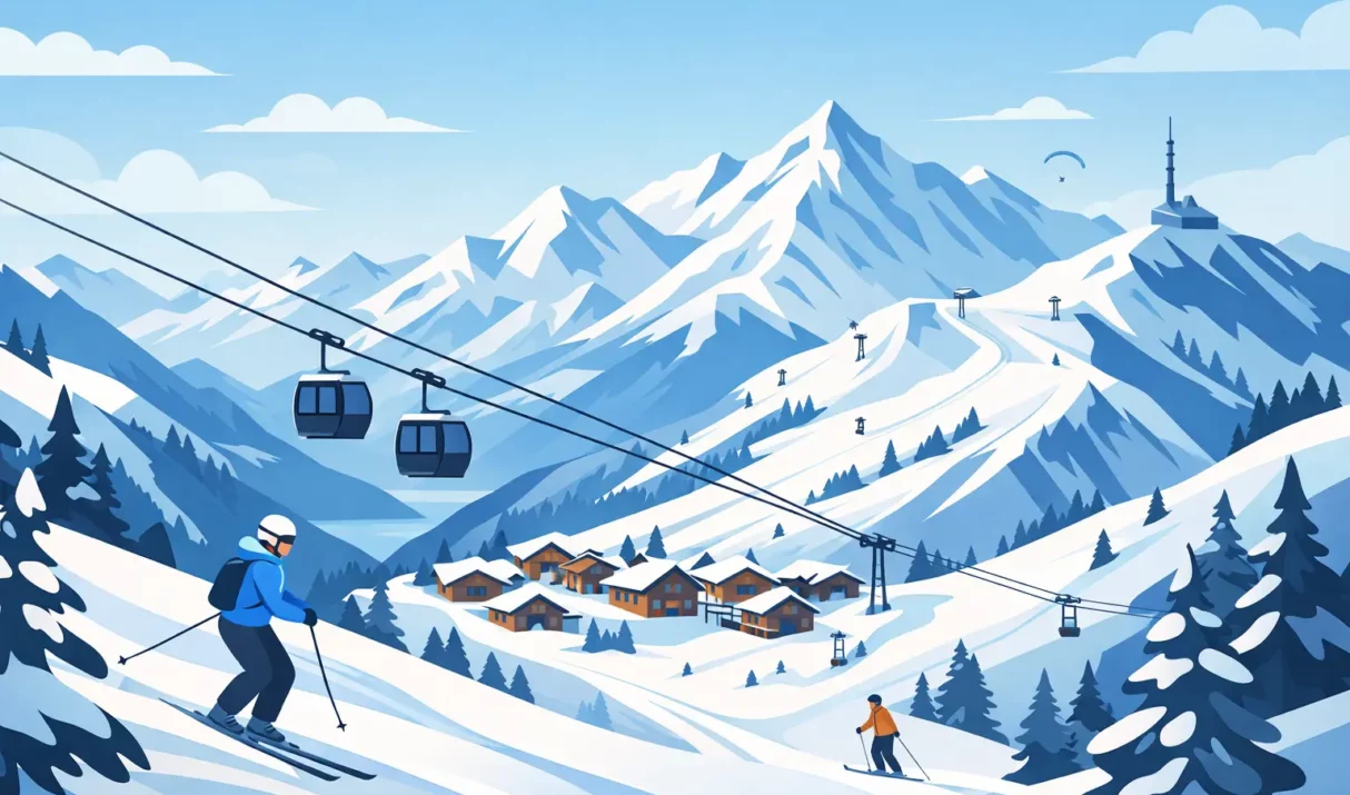 A Guide to the 4 Vallees Ski Area