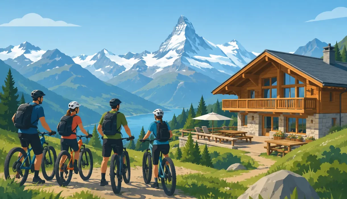 A Mountain Biking Chalet in Switzerland for Groups