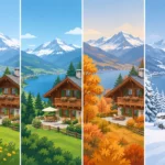 Scenic Swiss Chalet Stays for Every Season